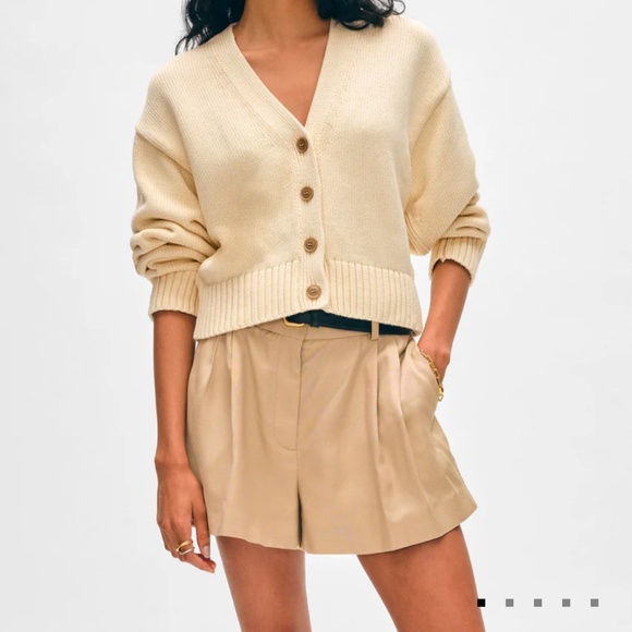 White + Warren Organic Cotton Button Cardigan - Picture 5 of 6